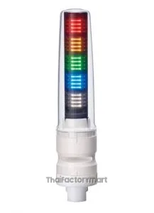 Tower Light, Ø70mm, Alarm, White, 24VDC, RYGBC,
