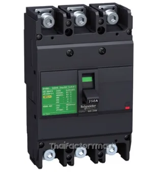 circuit breaker,EasyPact EZC250N ,TMD, 250A ,3 poles 3d