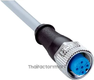 Female connector, M12, 5-pin, straight, A-coded , YF2A15-020VB5XLEAX