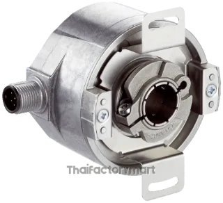 Incremental encoder, 12 mm blind hollow shaft, 10-32VDC input, HTL output, 2048 ppr, M12 connector.