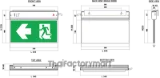 SLS6-10LED/S Exit Sign Light - SL Series 6 (Slim Line) รูปที่ 2