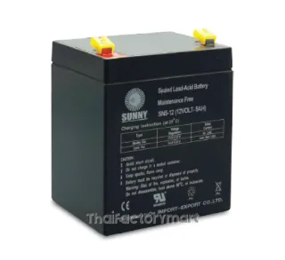 แบตเตอรี่แห้ง Sunny รุ่น SN 5 - 12, ขนาด 12V-5AH.