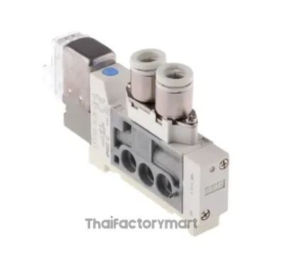 SMC SY3000 5/2 Solenoid/Pilot DIN Rail Pneumatic Control Valve, 196nl/min photo 2