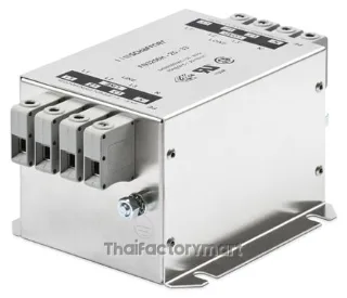 Schaffner FN3256 Series 160A 3 x 520/300 V ac 0 - 60Hz Chassis Mount EMI Filter, with Terminal Block Terminals