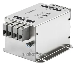 Schaffner FN3256 Series 80A 3 x 520/300 V ac 0 - 60Hz Chassis Mount EMI Filter, with Terminal Block Terminals