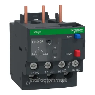 Schneider TeSys D Thermal Overload Relay LRD076, 1.6-2.5A, class 10A, 1NO+1NC, lugs