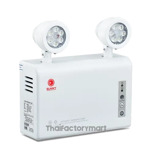 SUNNY SMART Emergency Light โคมไฟฉุกเฉิน รุ่น TM606-03 LED 6W สำรองไฟได้ถึง 3 ชม.| ตั้งเวลาได้ถึง 12 ชม รูปที่ 2