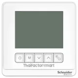 Thermostat, Spacelogic, fan coil on/off, standalone, LCD 5 Button, 2P, 3 fan, 240V, white photo 1