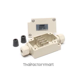 Junction box with terminal - Togi / Toyogiken (BOXTC) - 4poles - Rated voltage 250Vac/dc - Rated current 15A - Gray - IP65
