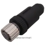 M12 4-pin, straight female screw connector, for 5-6mm cable รูปที่ 2