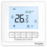 Thermostat, Spacelogic, fan coil on/off, standalone, LCD 5 Button, 2P, 3 fan, 240V, white photo 2