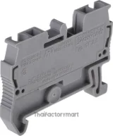 ST 2,5 - Feed-through terminal block Terminal Block, Spring Clamp, 2 Poles, 800V, 24A, 0.08 ... 4mm², Grey รูปที่ 1