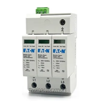 EATON NSP20M3385TNCR Surge Protection devices (SPD), 3 Pole, T2 (Class C), 40kA, 385Vac, TNC, with Remote Signaling