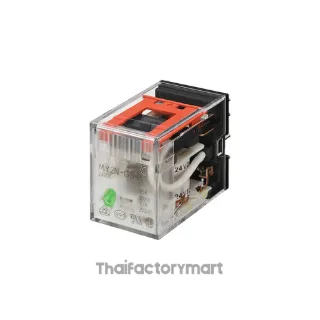 MY4N-GS-R DC24 Relay, plug-in, 14-pin, 4PDT, 6 A, mechanical & LED indicators, 24 VDC