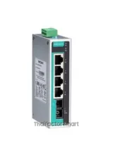 Unmanaged Ethernet switch with 4 10/100BaseT(X) ports, and 1 100BaseFX multi-mode port with SC connector, -10 to 60°C operating temperature. รูปที่ 1
