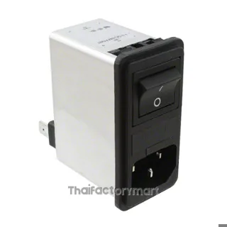 Power Entry Module,SINGLE PHASE IEC,10 A, Fuse Holder, FAST ON,FN280 Series