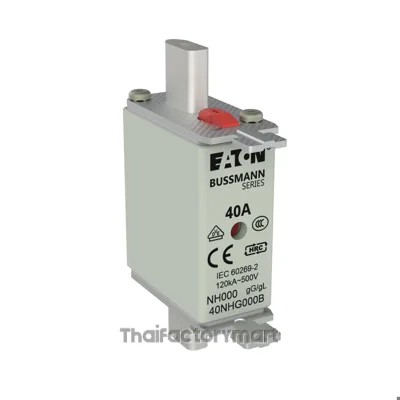 Eaton 40A Centred Tag Fuse, NH000, 500V ac รูปที่ 2