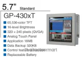 5.7-inch TFT, 65,536 colors, QVGA 320 x 240 pixels, Analog Touch Panel, Ethernet I/F, COM x 2, USB A/mini-B I/F x 1 each, Secondary Back-up Battery, DC24V, Coated Model photo 3