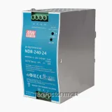 NDR-240-24, DIN Rail Power Supply, 89%, 24V, 10A, 240W, Adjustable photo 1