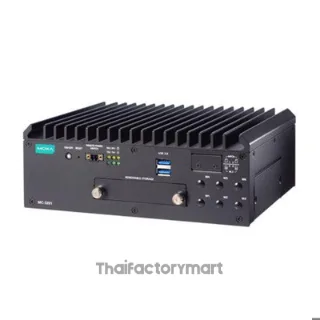 MOXA MC-3201-TGL1-M-S, X86 fanless computer with Intel Celeron 6305E CPU, 4x GigaLan, 2x RS-232/RS-422/RS-485, 2xDP, 6x USB3.0, 1xSSD, Audio in/out, IEC 60945/E10 certification, 24VDC
