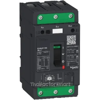 Motor circuit breaker, TeSys GV4, 3P, 80 A, Icu 50 kA, magnetic, EverLink terminals