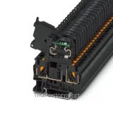 Terminal Block, Push-In, 2 Poles, 24V, 6.3A, 0.2 ... 6mm², Black photo 2