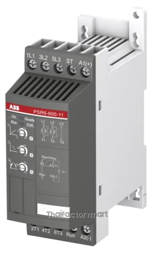 PSR6-600-11 ABB Softstarter, PSR Series, 6.8 A, 3 kW (400 V), 208...600 V AC