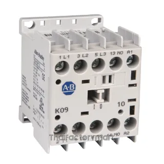 Allen-Bradley 100-K12DJ01 Contactor, Miniature, 12A, 3P, 24VDC Coil, Integrated Diode, 1NC