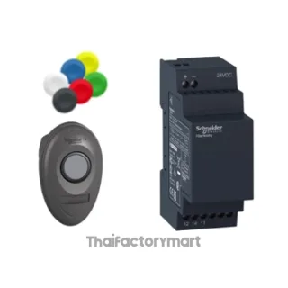 Wireless Pushbutton, Set of Caps, Non-Configurable Receiver 24VDC
