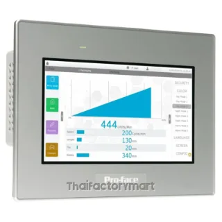 PFXST6400WAD, 7"W touch panel display, 2COM, 2Ethernet, USB host&device, 24VDC