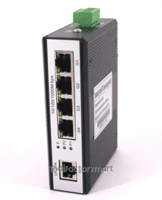 ET-105G Gigabit Industrial Switch/Hub 5 port (10/100/1000)