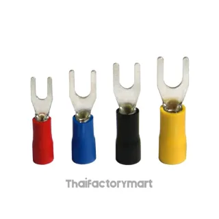 TLUG YF1.5-3 Insulated Spade Terminal (Y Type), 1.5 mm², Red