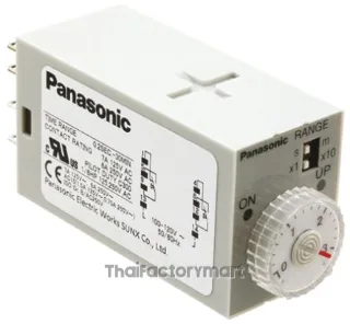 Panasonic Power ON Delay Single Timer Relay, Socket, 0.05 s - 10 min, 2 Contacts, DPDT, 240 V ac