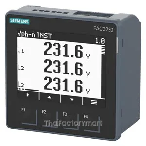 SENTRON PAC3220 LCD 96X96 mm Power Monitoring Device Controll panel