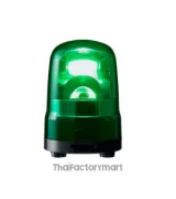 ไฟสัญญานเตือน ไฟหมุน ไฟไซเรน สีเขียว Ø100mm 12-24VDC Buzzer มีเสียง - Patlite - Rotating Beacon photo 1