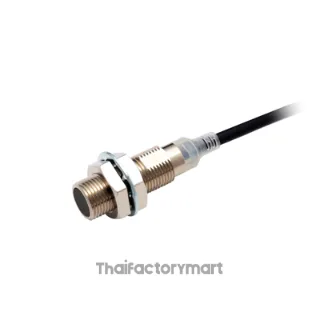 E2E-X4B1T12 2M, Proximity sensor, inductive, nickel-brass, short body, M12, shielded, 4 mm, DC, 3-wire, PNP NO, IO-Link COM3, 2 m cable