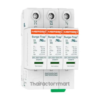 STPT2-40K1000V-YPVM Mersen, STPT2 Surge Protection Device 1060 V dc Maximum Voltage Rating 40kA Maximum Surge Current Type 2 Mersen SPD