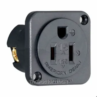 7117G ปลั๊กตัวเมีย 2P(2P,3W GND) 15A 125V