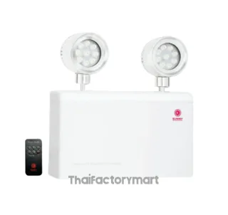 SG212WP3 [รุ่น กันน้ำ กันฝุ่น] SUNNY Emergency Light โคมไฟฉุกเฉินรุ่น SG212WP3(IP66) LED 12W สำรองไฟ 3 ชม. | ระบบ Auto Check