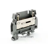 Slide-type terminal block, without slide, nom. voltage: 500 V, nominal current: 41 A, connection method: Screw connection, number of connections: 2, cross section: 0.5 mm? - 10 mm?, AWG: 20 - 8, width: 8.2 mm, color: gray, mounting type: NS 35/7,5, NS 35/15, NS 32 - 0305080 photo 1