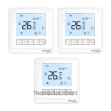 Thermostat, Spacelogic, fan coil on/off, standalone, LCD 5 Button, 2P, 3 fan, 240V, white photo 3