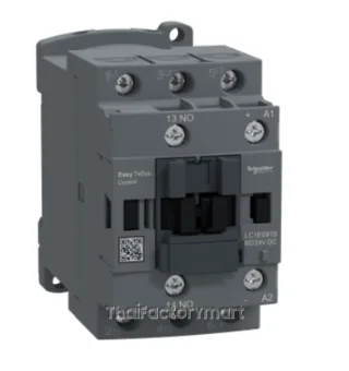 LC1E0910BD Contactor,Easy TeSys Control,LC1E,3P(3NO),AC-3/AC-3e,<=440V,9A,24V DC coil,1 NO auxiliary contact