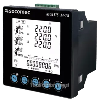 Socomec MULTIS M-18 Multifunction Power Meter