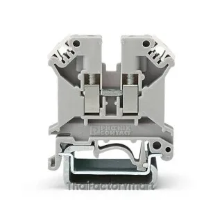 Phoenix Contact UK 3 N Feed-through terminal block (3001501), 2.5 mm², 24 A, 800 V, Screw connection, Gray