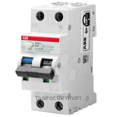 ABB เบรกเกอร์ป้องกันไฟรั่วไฟดูด MCB (RCBO) รุ่น DS201 2P (1+N) (DS201 C6 AC30) รูปที่ 2
