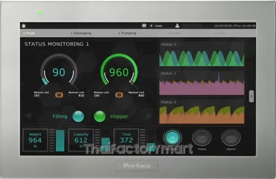 PFXST6700WAD - PROFACE - Touch Screen HMI - ST6000 Series, Web server, OPC UA, 15.6" Wide รูปที่ 3