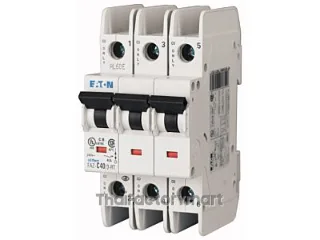 Eaton FAZ-D10/3-RT Circuit Breaker; FAZ; D-Curve; 3-Pole; 10A; UL489; 240VAC