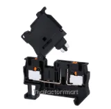 Terminal Block, Push-In, 2 Poles, 24V, 6.3A, 0.2 ... 6mm², Black photo 1