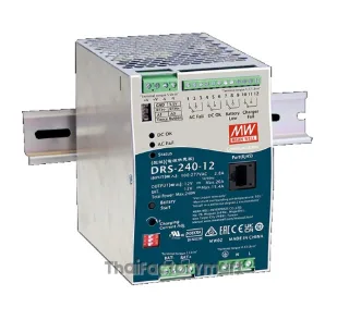 Mean Well DRS-240-36, DIN Rail Power Supply, 92%, 36V, 6.6A, 240W, Adjustable
