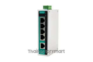 MOXA EDS-205A-T, Unmanaged Ethernet switch with 5 10/100BaseT(X) ports, -40 to 75°C operating temperature